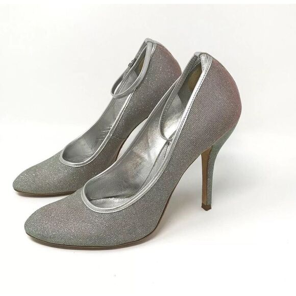 Vince Camuto Womens Size 10 B Iridescent Ankle Strap Dress Pumps Heels - Picture 3 of 9